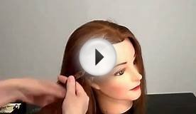 Прическа на средние волосы с плетением. Easy Braided Updo